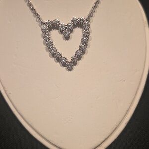 Brighton Silver Floral Heart Necklace